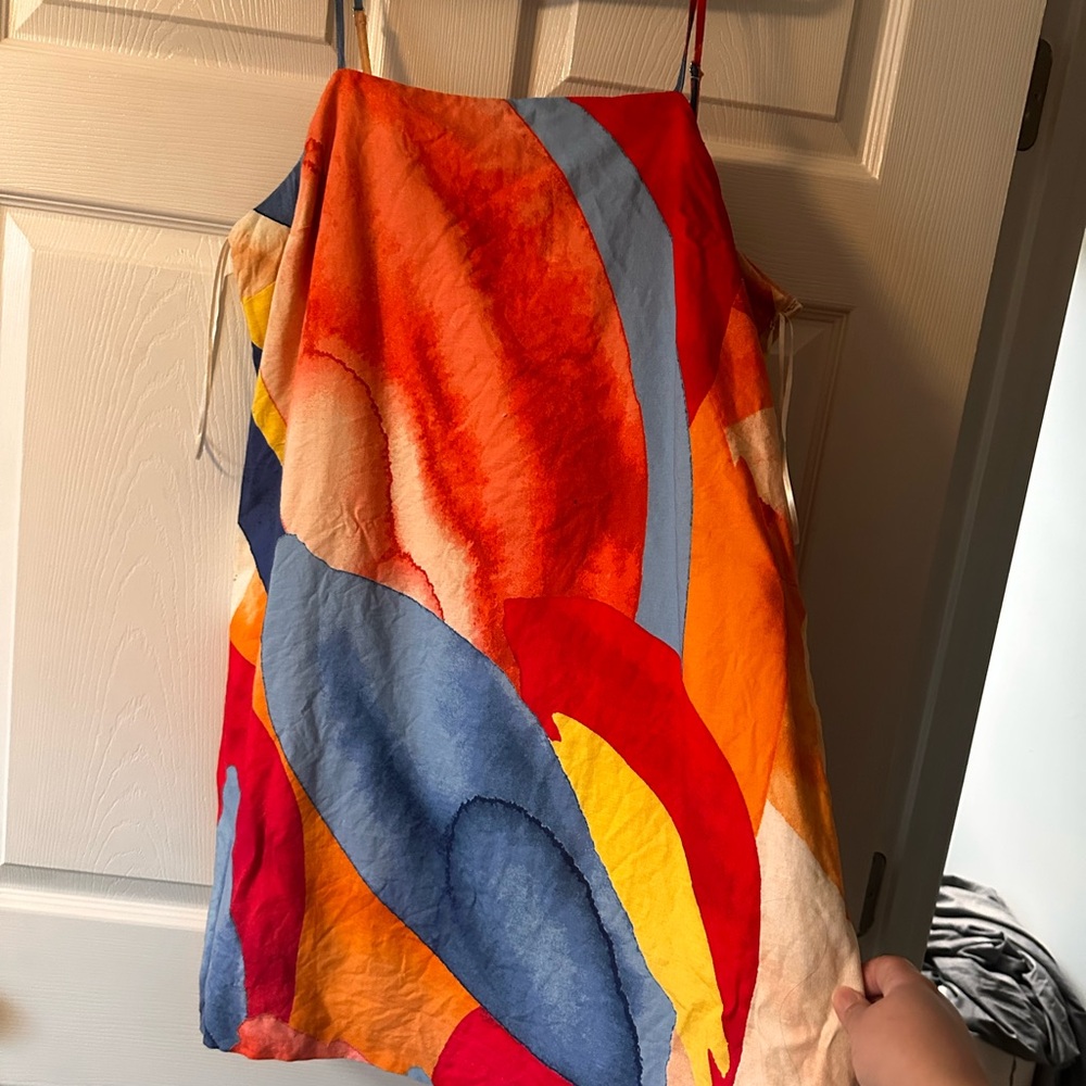 Banana Republic Orange Linen-Blend Top